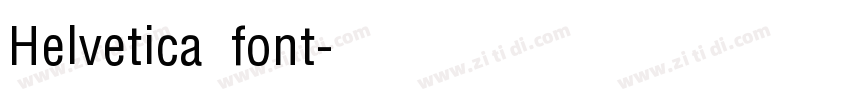 Helvetica font字体转换